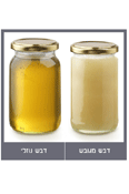 הדבש התגבש בגלל הקור ? 
לא צריך לזרוק את הצנצנת – הוא לא התקלקל!
